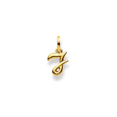 Gelbgold Buchstaben Anhänger - 18 Karat Gold - 750 - J