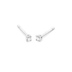 Facet Eye Clean Weissgold Ohrringe 14Kt