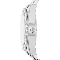Fossil Scarlette Quarz Silber 32 mm Edelstahl Damenuhr - ES4317