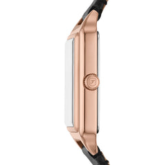 Fossil Raquel Quarz 23 MM Damenuhr mit Datum aus Lederband - ES5310