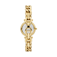 Fossil Carlie Gold 28mm Edelstahl 3-Zeiger Gift Set Damenuhr - ES5387SET