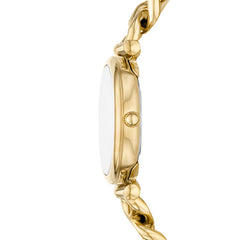 Fossil Carlie Gold 28mm Edelstahl 3-Zeiger Gift Set Damenuhr - ES5387SET