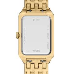 Fossil Raquel Quarz 26 MM Damenuhr in Gold Perlmutt mit Datum - ES5417