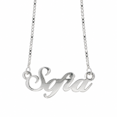 Collier prénom en argent 925, longueur de la chaîne : 35-50 cm - NK-silver