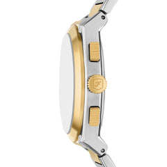 Fossil Everett 2-Tone Grün 44mm Edelstahl Chronograph Herrenuhr - FS6106