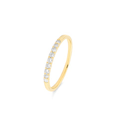 Facet Classic Memoirering in 750/18 Karat Gelbgold