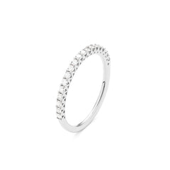 Facet Classic 18 K Weissgold Memoiring mit 19 Diamanten 0.30 ct.