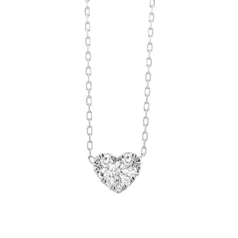 Facet New T.Love Halskette in 18 Karat Weissgold
