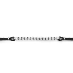 Facet Tennisarmband mit Brillanten in 750/18 Karat Weissgold