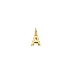 Gelbgold Buchstaben Anhänger - 18 Karat Gold - 750 - A