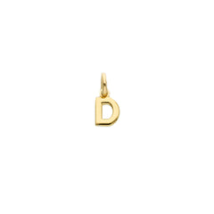 Gelbgold Buchstaben Anhänger - 18 Karat Gold - 750 - D