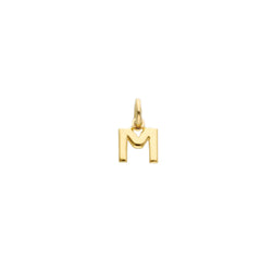Gelbgold Buchstaben Anhänger - 18 Karat Gold - 750 - M