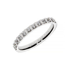 Bague en or demi-mémoire avec 12 diamants sertis - ETH BAR 003