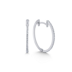 boucles d'oreilles en or blanc avec diamants - KP0000560
