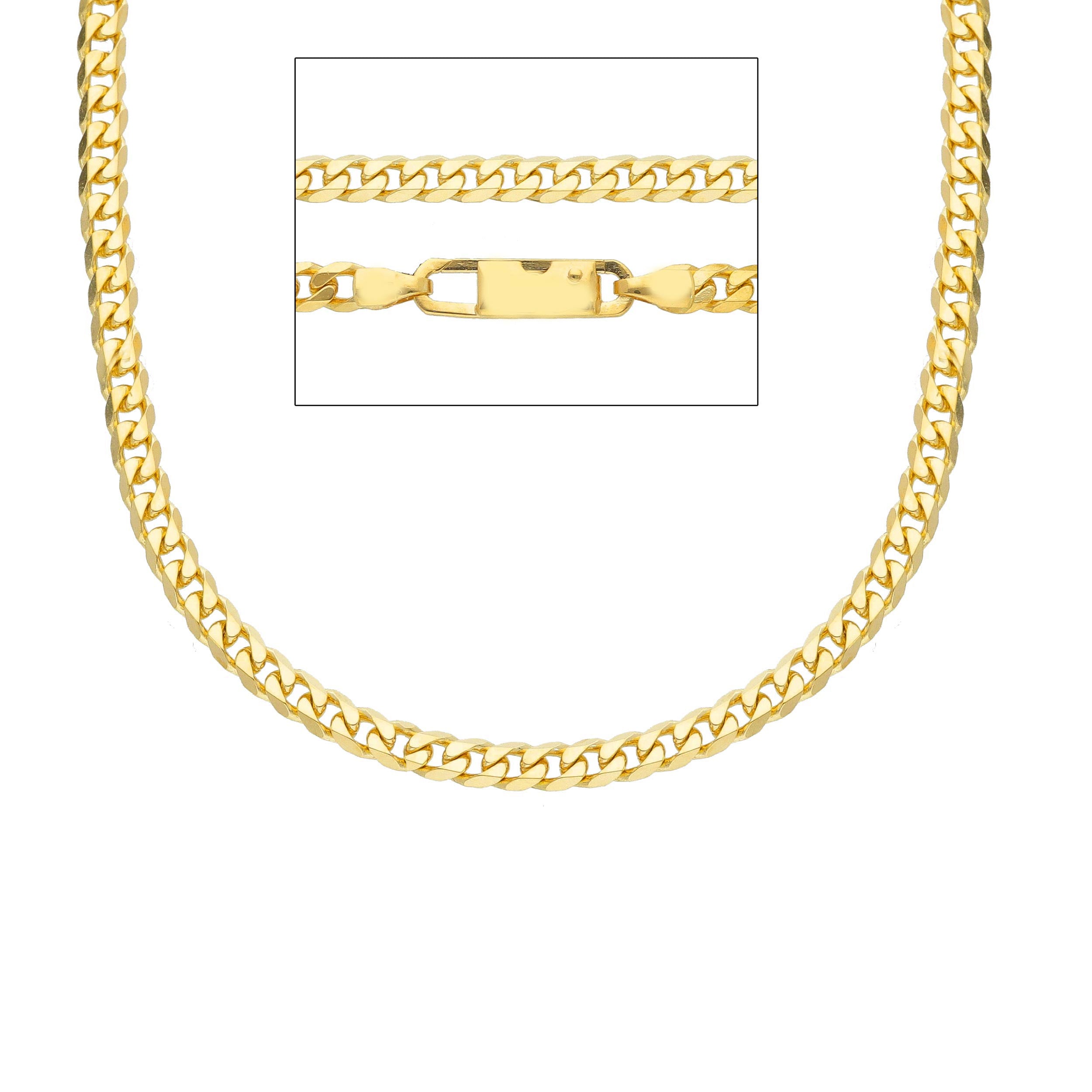 Herren Halskette in 18 Karat Gold in Gelbgold - MGG200GG