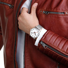 Mondaine EVO2 Herrenuhr aus Edelstahl, 43 MM - MSE.43110.SJ