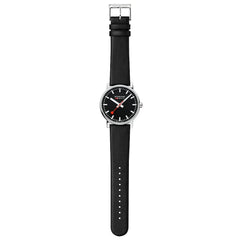 Mondaine EVO2 Herrenuhr aus Schwarzes Leder, 43 MM - MSE.43120.LB