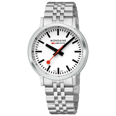 Mondaine Stop2Go Herrenuhr aus Edelstahl, 41 MM - MST.4101B.SJ.2SE