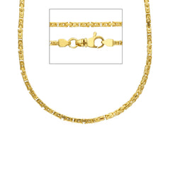 Massive Königsketten Halsketten – 18K 750 Gelbgold - MZM050GG