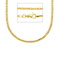Massive Königsketten Halsketten – 18K 750 Gelbgold - MZM050GG