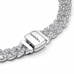 Bracelet Pandora Bracelet à maillons pavés intemporels, élégance scintillante