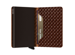 Portefeuille Slimwallet Secrid Marron avec gravure - SBa-Brown