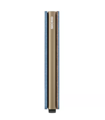 Secrid Slimwallet Indigo 3 Sand mit Gravur - SIn-3-Sand