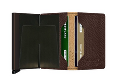 Portefeuille Slimwallet Stitch Espresso de Secrid avec gravure gratuite - SSt-Espresso