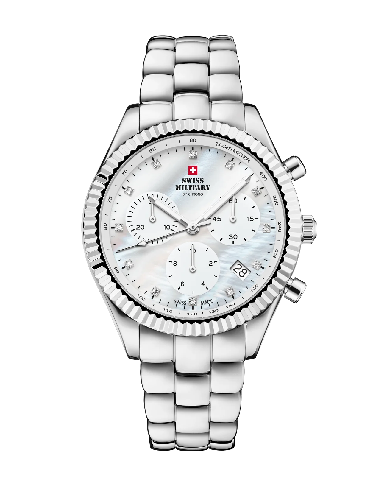 Swiss Military by Chrono Quarz Elegante Chronograph Damenuhr - SM30207.02