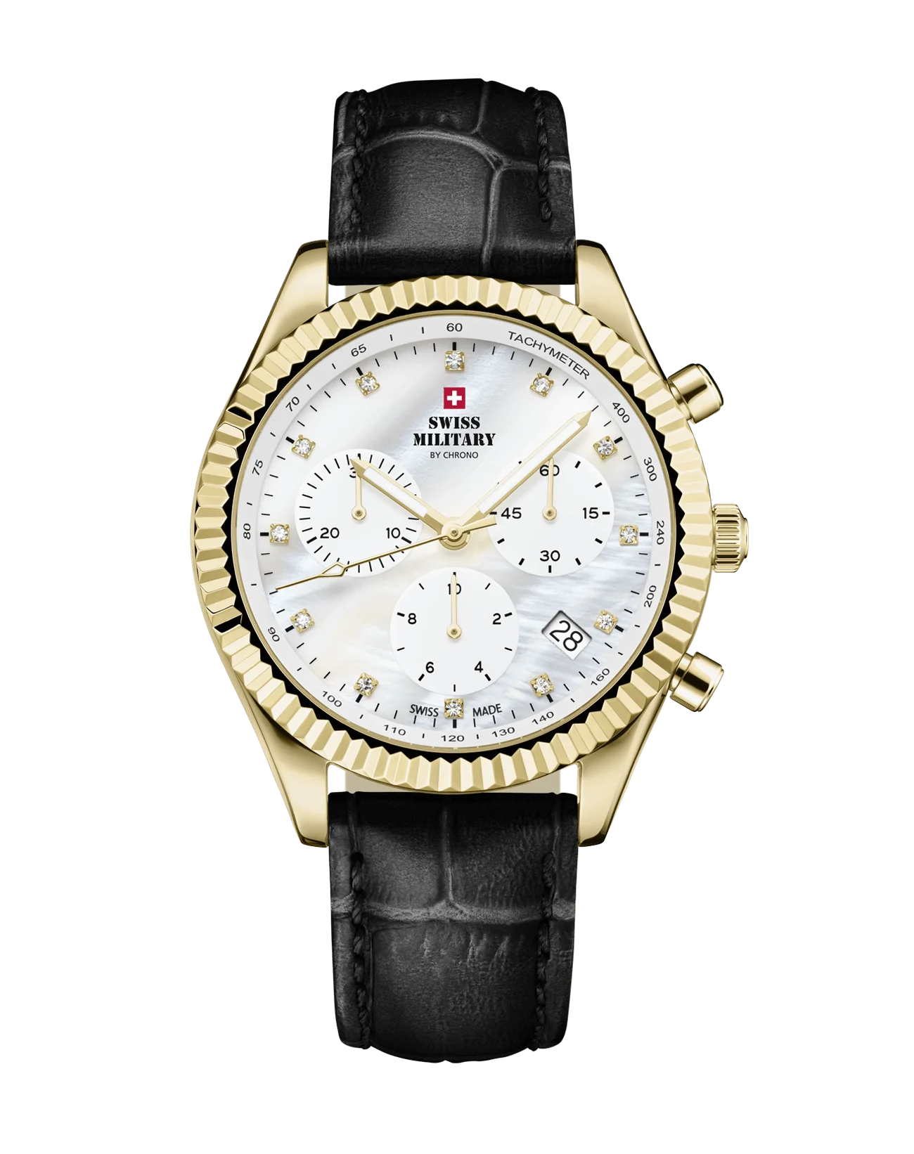 Swiss Military by Chrono Quarz Elegante Chronograph Damenuhr - SM30207.07