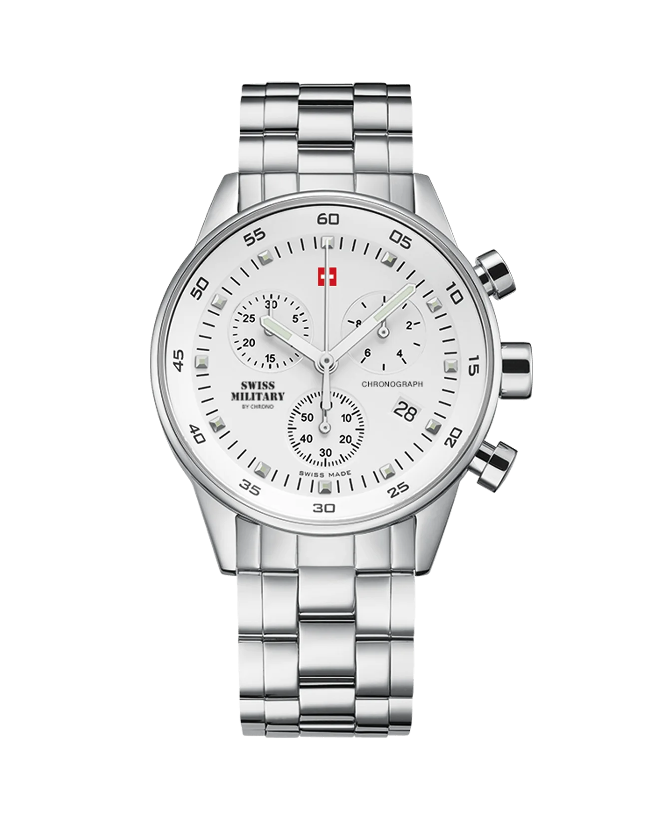 Swiss Military Klassischer Unisex-Uhr Chronograph - SM34005.02