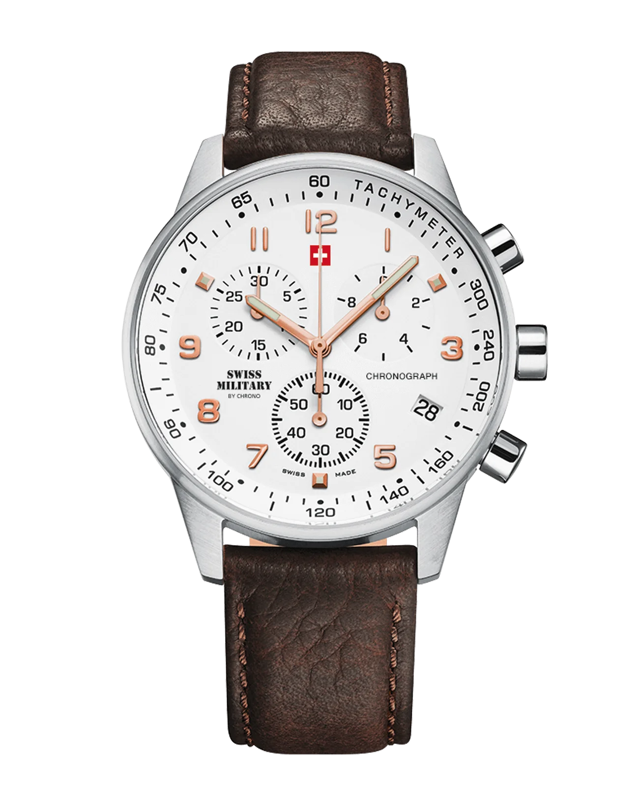 Swiss Military by Chrono Minimalistischer Chronograph Herrenuhr - SM34012.11