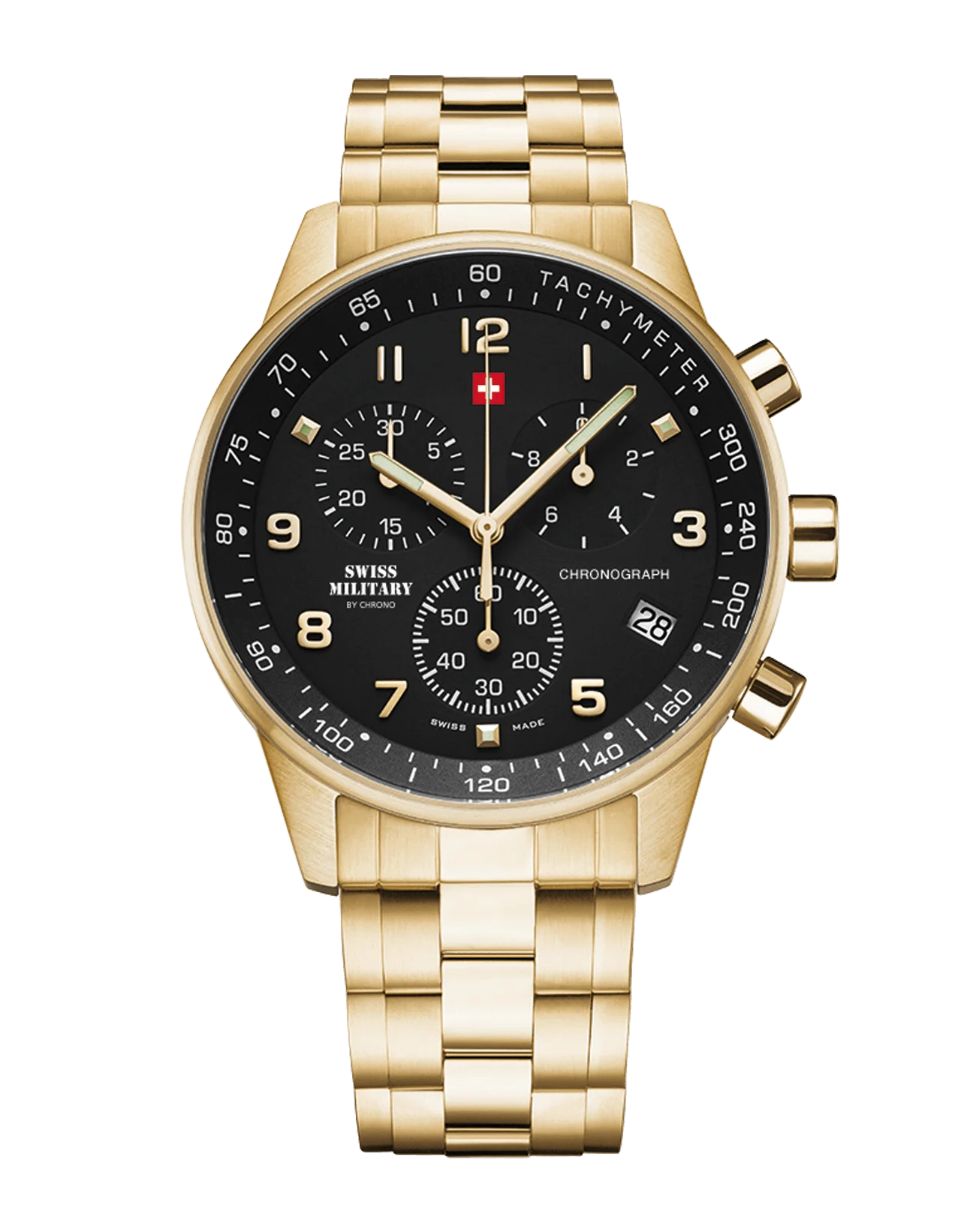 Swiss Military by Chrono Minimalistischer Chronograph Herrenuhr - SM34012.12