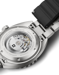 Swiss Military by Chrono Titanuhr mit Sportlichem Schwarzem Kautschukarmband für Männer