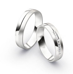 Rauschmayer First Individuell Love - Trauringe mit 9 Brillanten 0.09 ct.