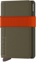 Secrid Bandwallet LIBA Green-Orange mit Gravur - BLi-Green-Orange