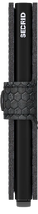 Portefeuille Secrid Miniwallet Hexagon Black avec gravure - MHe-Black