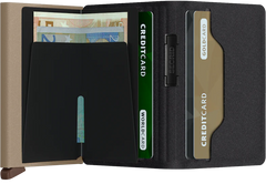 Portefeuille à bande Secrid LIBA Black-Olive avec gravure - BLi-Black-Olive