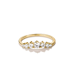 Thomas Sabo Midnight Sky Damenring 18K vergoldet mit weissen Zirkonia – TR2551-M01-14