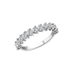 Or blanc 18 carats - 750 millièmes avec diamants - YZ0005018