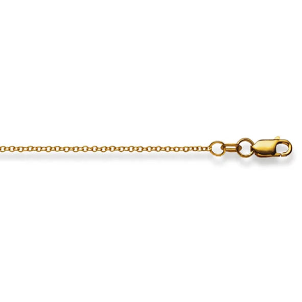 Ankerhalskette 18 Karat Gold -750 in Gelbgold Unisex 38cm - 50 cm x 1.5 mm