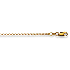 Ankerhalskette 18 Karat Gold -750 in Gelbgold Unisex 38cm - 55 cm x 2 mm