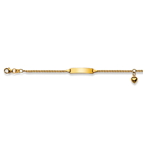 Baby Kinder ID-Armband in 18 Karat Gelbgold mit Gratis Gravur - 1173.01042/1402