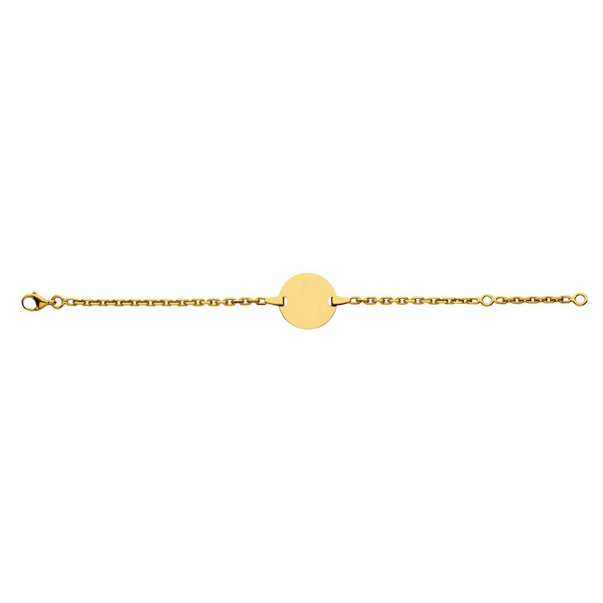 Baby Kinder ID-Armband in 18 Karat Gelbgold mit Gratis Gravur - 1177.00067/1400