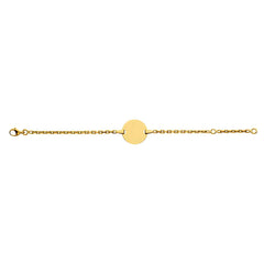 Baby Kinder ID-Armband in 18 Karat Gelbgold mit Gratis Gravur - 1177.00067/1400