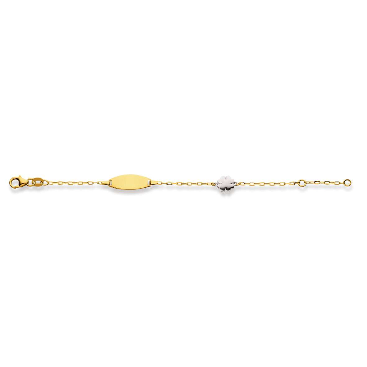 Baby Kinder ID-Armband in 18 Karat Gold mit Gratis Gravur - 1573.01136/1400