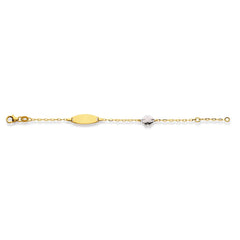 Baby Kinder ID-Armband in 18 Karat Gold mit Gratis Gravur - 1573.01136/1400