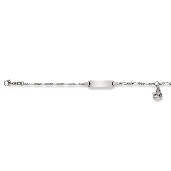 Baby Kinder ID-Armband in 18 Karat Weissgold mit Gratis Gravur - 1273.01133/1400