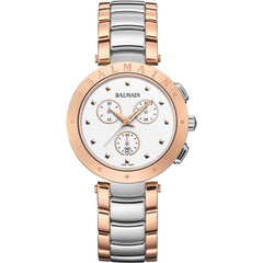 Balmain Balmainia Bijou Chronograph 36mm Weiss Bicolor – B6258.33.26