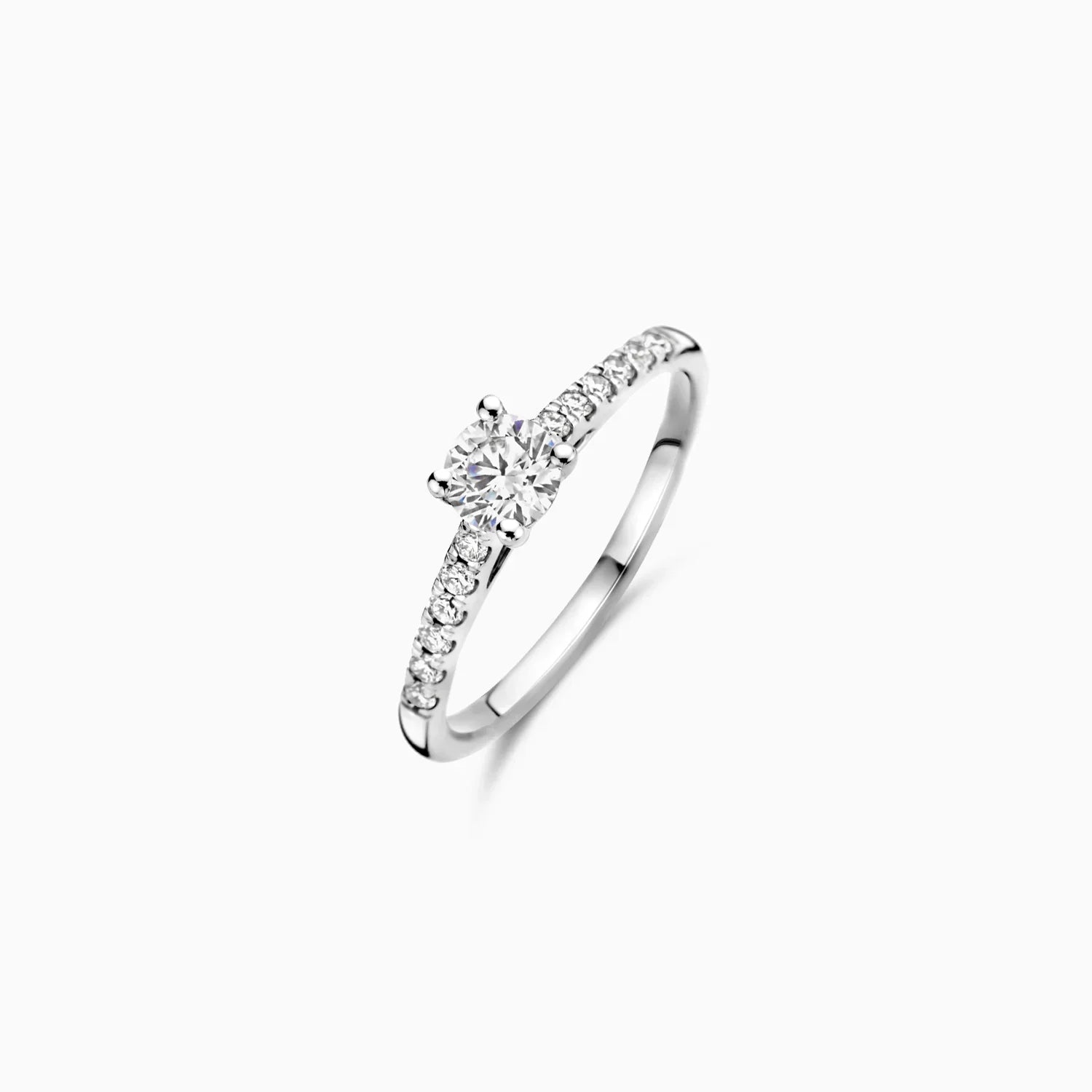 Blush Verlobungsringe in 585/14 Karat Weissgold mit Labordiamant - LG1006W